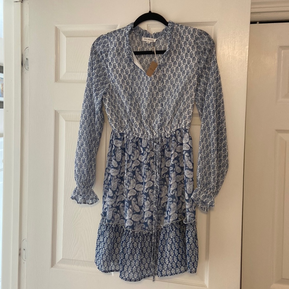 NWT Blu Pepper cinching waist dress